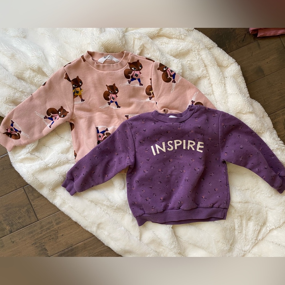 H&M 3/4T set of two Sweatshirts